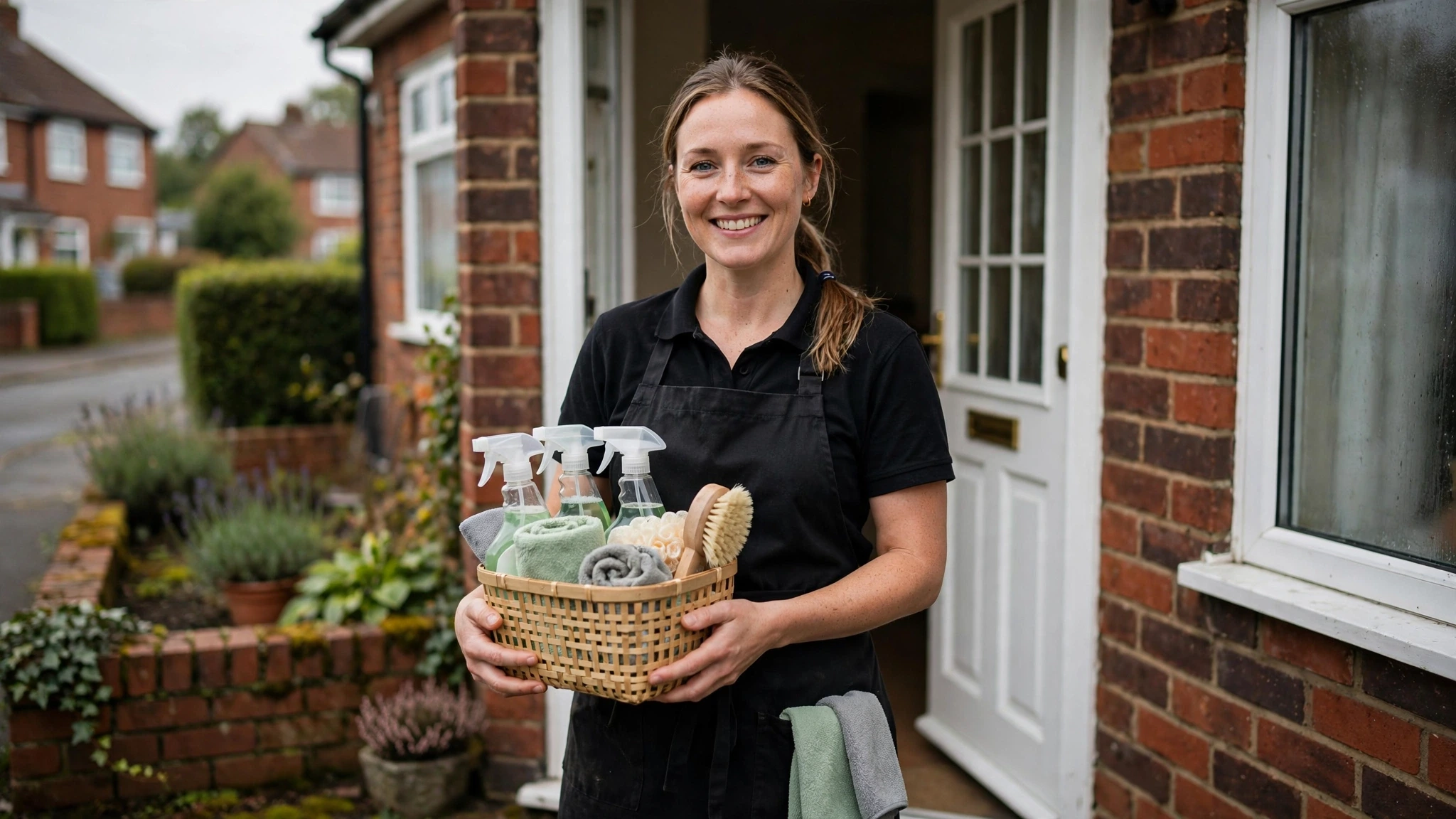 Female cleaner Stoke doorstep